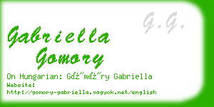 gabriella gomory business card